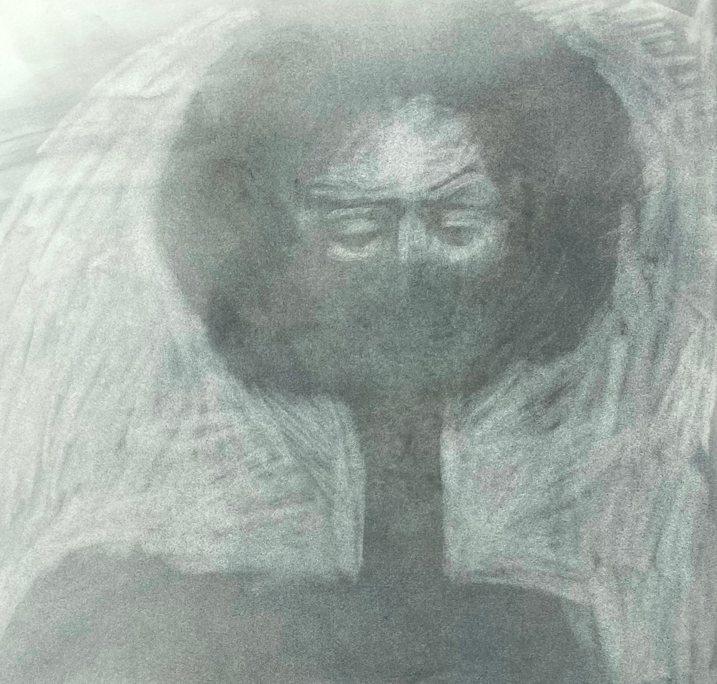A Fading Figure on the Shore